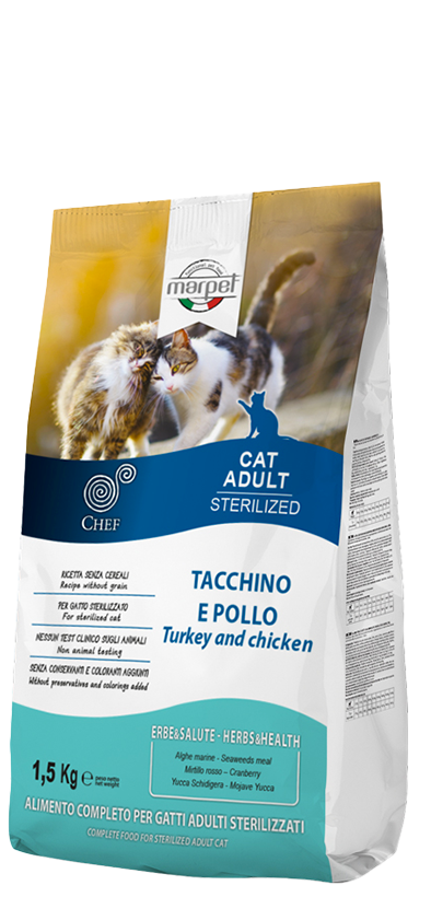 Chef Grain Free Sterilized - tacchino e pollo