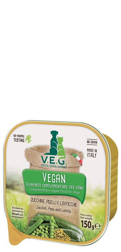 Vegan - zucchine, piselli e lenticchie 150 g